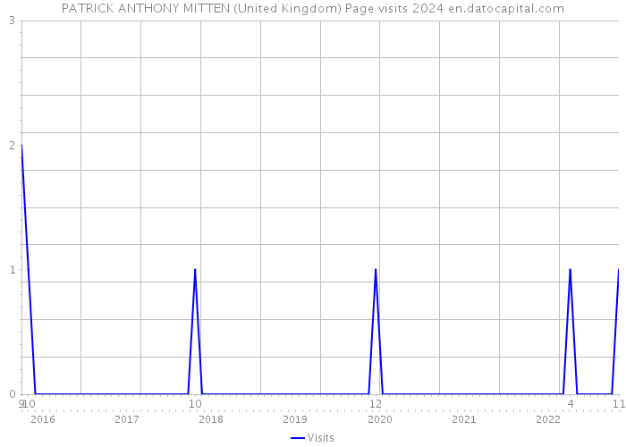 PATRICK ANTHONY MITTEN (United Kingdom) Page visits 2024 