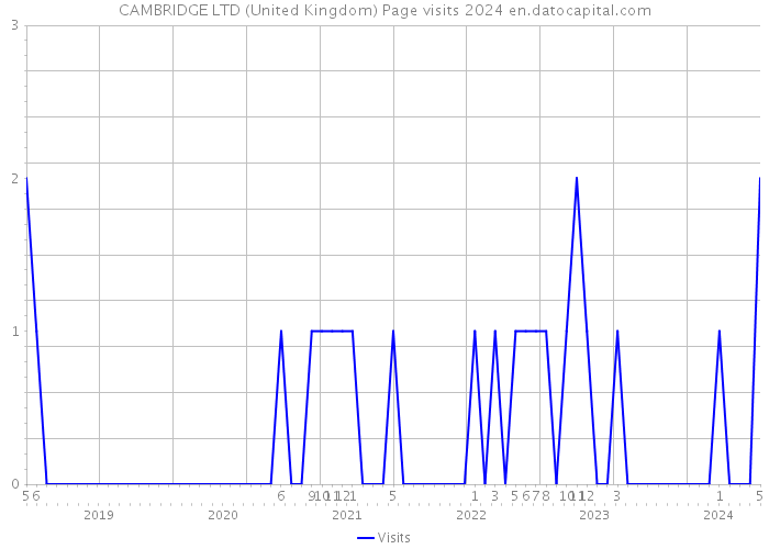 CAMBRIDGE LTD (United Kingdom) Page visits 2024 