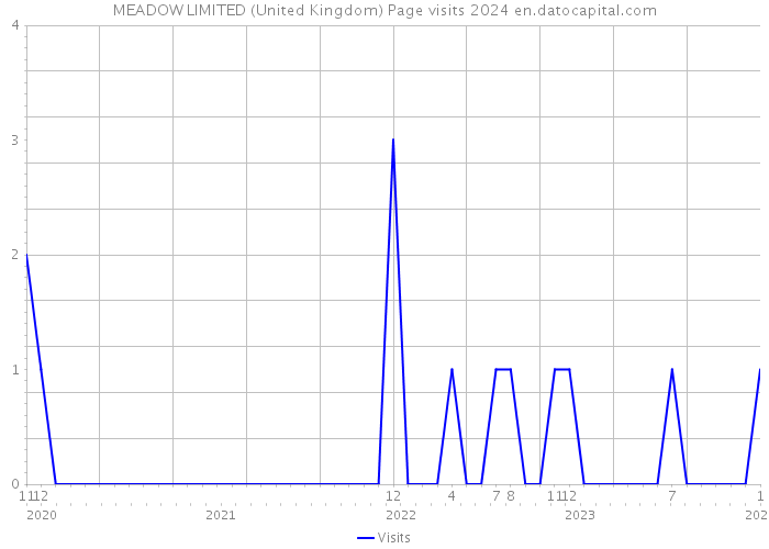 MEADOW LIMITED (United Kingdom) Page visits 2024 
