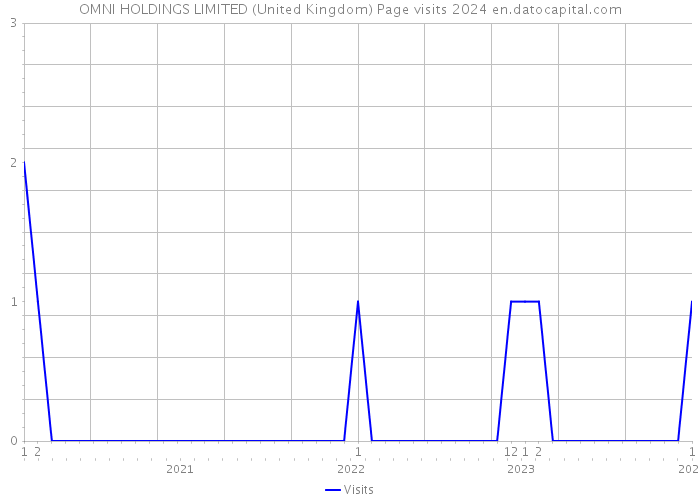 OMNI HOLDINGS LIMITED (United Kingdom) Page visits 2024 