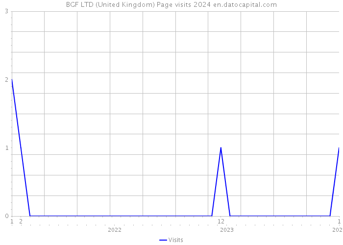BGF LTD (United Kingdom) Page visits 2024 