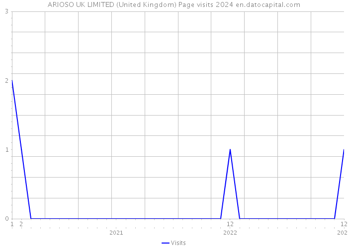 ARIOSO UK LIMITED (United Kingdom) Page visits 2024 