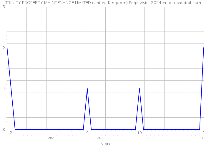 TRINITY PROPERTY MAINTENANCE LIMITED (United Kingdom) Page visits 2024 