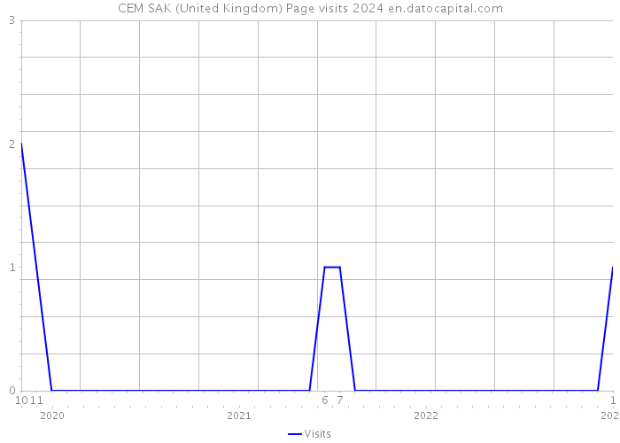 CEM SAK (United Kingdom) Page visits 2024 