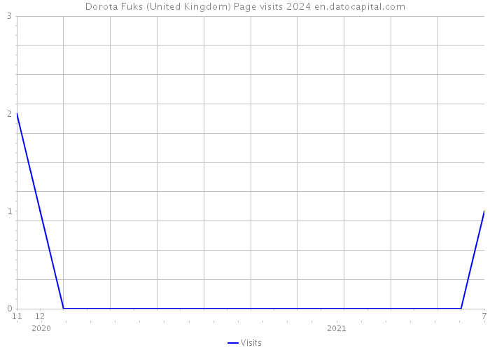 Dorota Fuks (United Kingdom) Page visits 2024 