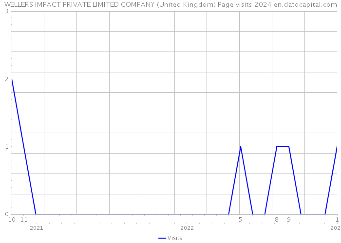 WELLERS IMPACT PRIVATE LIMITED COMPANY (United Kingdom) Page visits 2024 