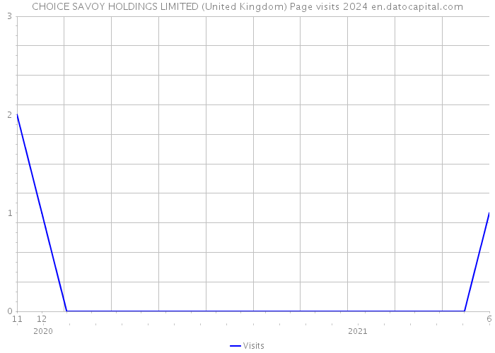 CHOICE SAVOY HOLDINGS LIMITED (United Kingdom) Page visits 2024 