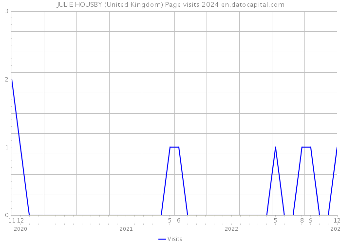 JULIE HOUSBY (United Kingdom) Page visits 2024 