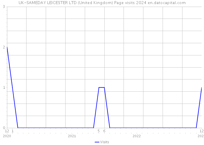 UK-SAMEDAY LEICESTER LTD (United Kingdom) Page visits 2024 