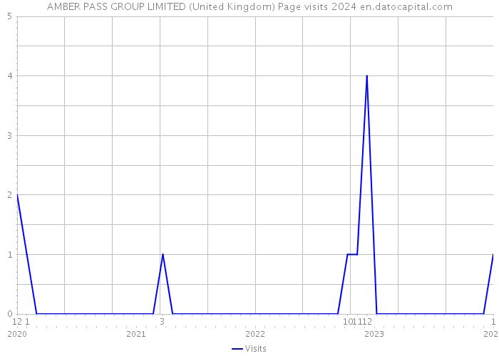 AMBER PASS GROUP LIMITED (United Kingdom) Page visits 2024 