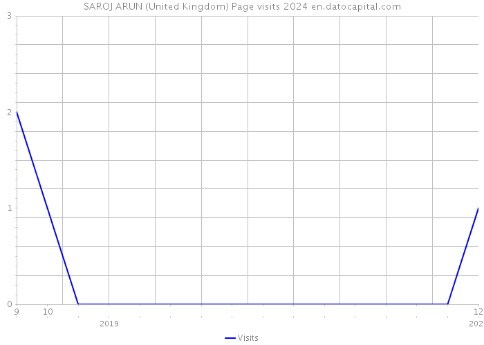 SAROJ ARUN (United Kingdom) Page visits 2024 