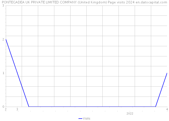 PONTEGADEA UK PRIVATE LIMITED COMPANY (United Kingdom) Page visits 2024 