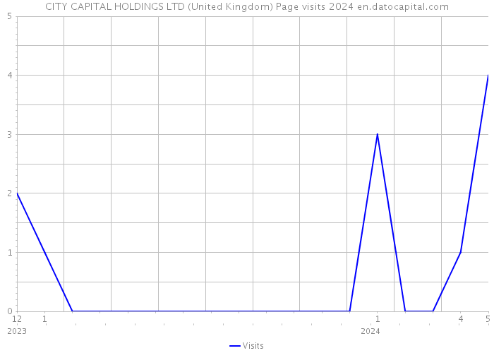CITY CAPITAL HOLDINGS LTD (United Kingdom) Page visits 2024 