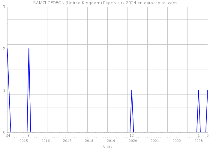 RAMZI GEDEON (United Kingdom) Page visits 2024 