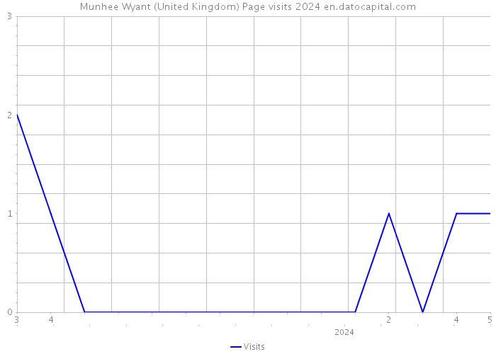 Munhee Wyant (United Kingdom) Page visits 2024 