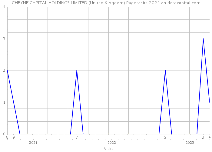 CHEYNE CAPITAL HOLDINGS LIMITED (United Kingdom) Page visits 2024 