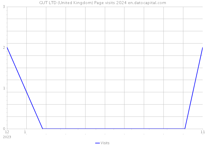 GUT LTD (United Kingdom) Page visits 2024 