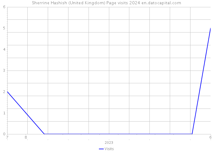 Sherrine Hashish (United Kingdom) Page visits 2024 