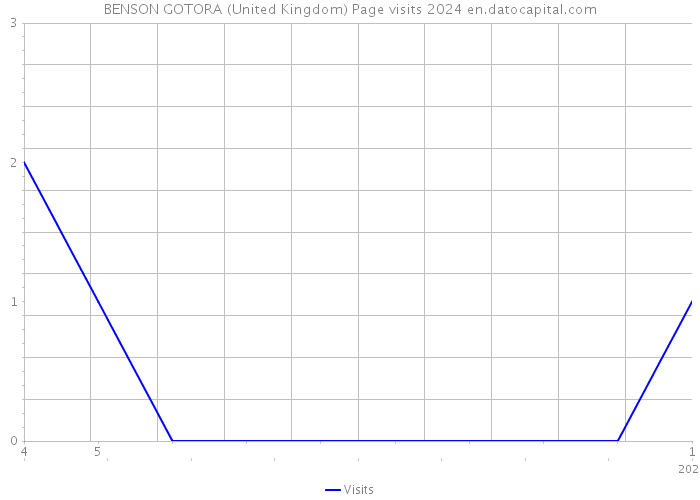 BENSON GOTORA (United Kingdom) Page visits 2024 