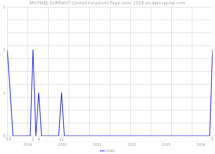 MICHAEL DURRANT (United Kingdom) Page visits 2024 