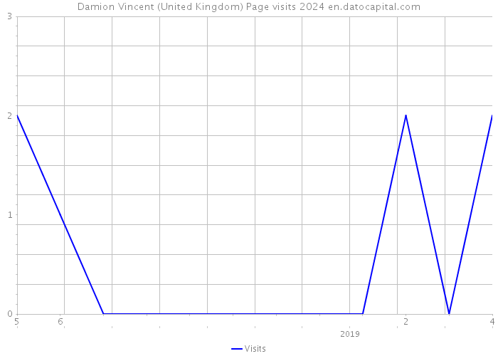 Damion Vincent (United Kingdom) Page visits 2024 