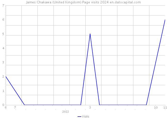 James Chakawa (United Kingdom) Page visits 2024 