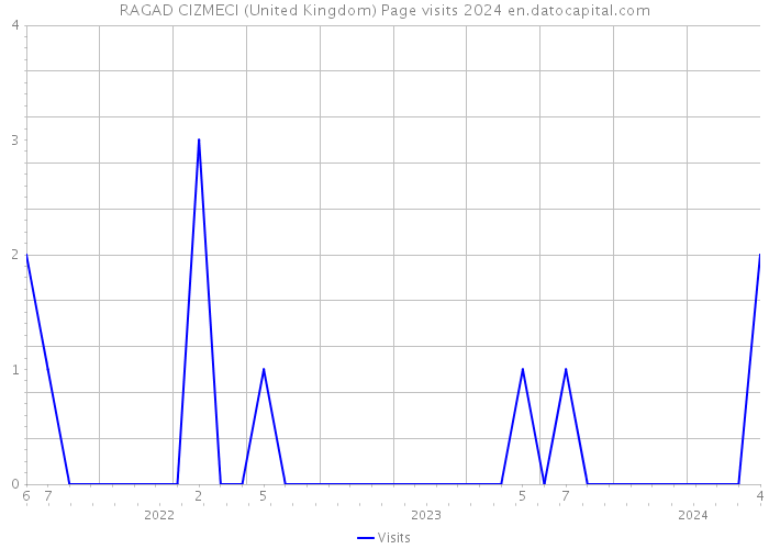 RAGAD CIZMECI (United Kingdom) Page visits 2024 