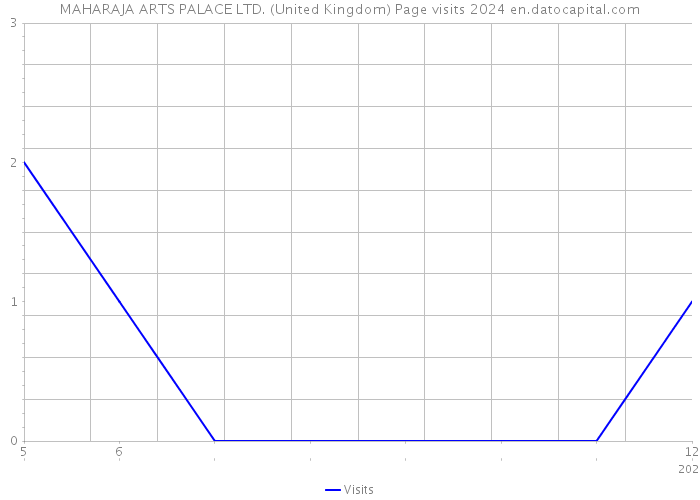 MAHARAJA ARTS PALACE LTD. (United Kingdom) Page visits 2024 