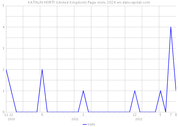 KATALIN HORTI (United Kingdom) Page visits 2024 