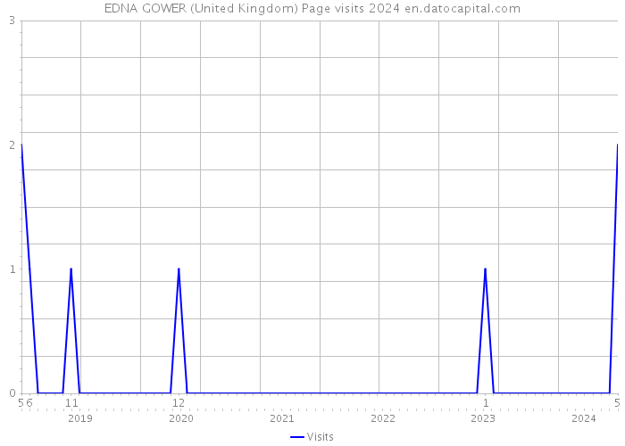 EDNA GOWER (United Kingdom) Page visits 2024 