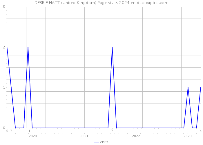 DEBBIE HATT (United Kingdom) Page visits 2024 