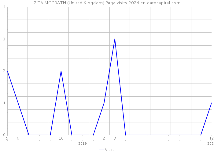 ZITA MCGRATH (United Kingdom) Page visits 2024 