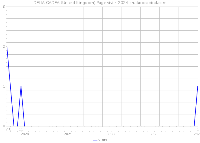 DELIA GADEA (United Kingdom) Page visits 2024 