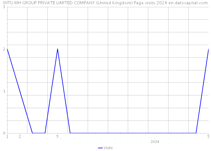 INTU MH GROUP PRIVATE LIMITED COMPANY (United Kingdom) Page visits 2024 