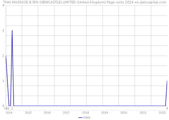 THAI MASSAGE & SPA (NEWCASTLE) LIMITED (United Kingdom) Page visits 2024 