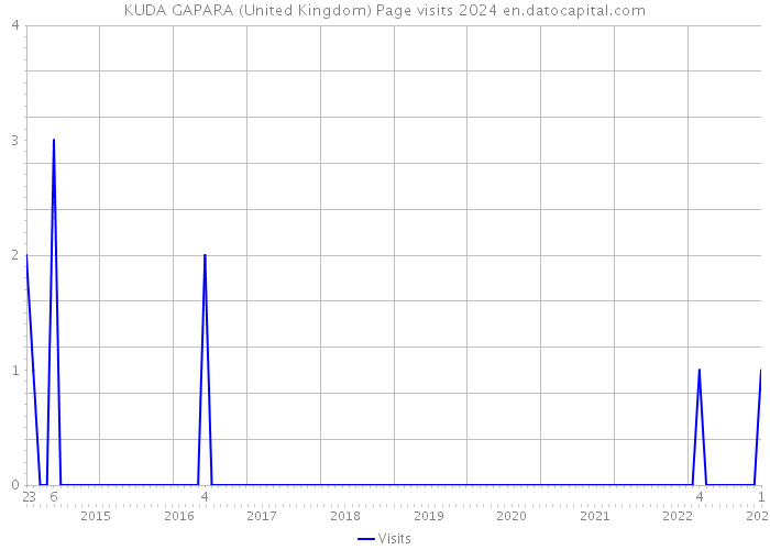 KUDA GAPARA (United Kingdom) Page visits 2024 