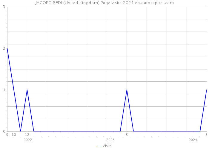 JACOPO REDI (United Kingdom) Page visits 2024 