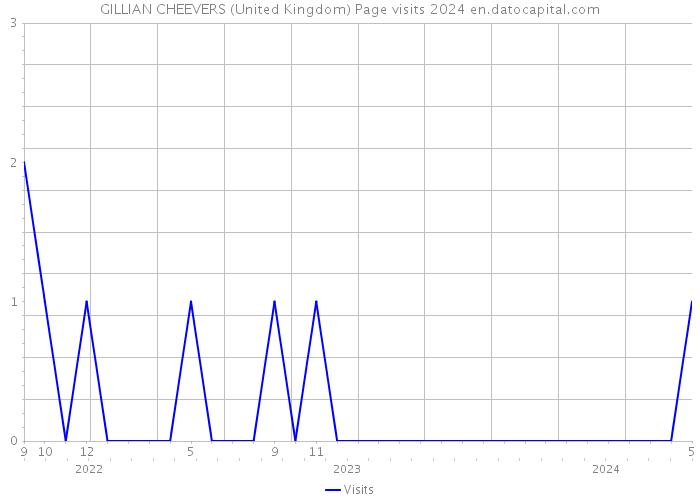 GILLIAN CHEEVERS (United Kingdom) Page visits 2024 