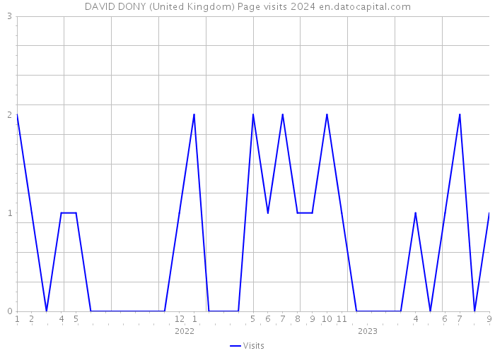 DAVID DONY (United Kingdom) Page visits 2024 