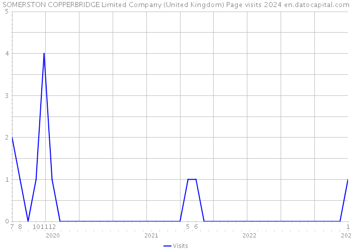 SOMERSTON COPPERBRIDGE Limited Company (United Kingdom) Page visits 2024 