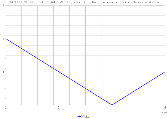 TIAN CHENG INTERNATIONAL LIMITED (United Kingdom) Page visits 2024 