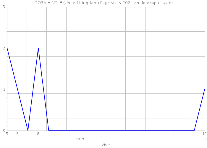 DORA HINDLE (United Kingdom) Page visits 2024 