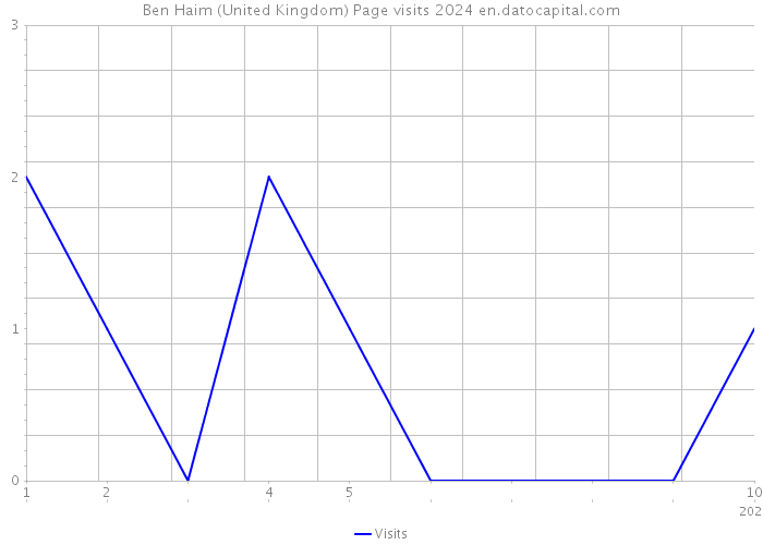 Ben Haim (United Kingdom) Page visits 2024 