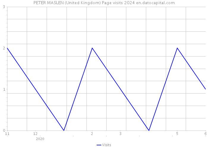 PETER MASLEN (United Kingdom) Page visits 2024 