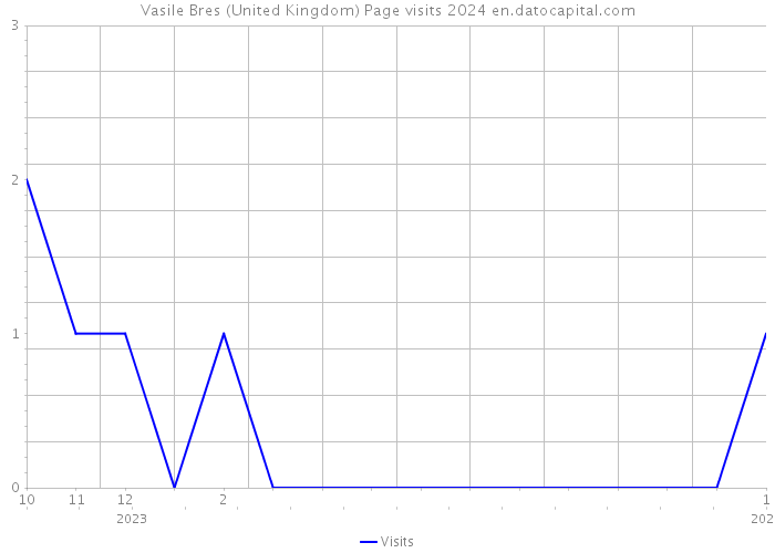 Vasile Bres (United Kingdom) Page visits 2024 