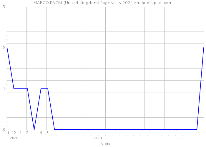 MARCO PAGNI (United Kingdom) Page visits 2024 