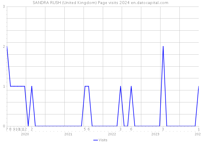SANDRA RUSH (United Kingdom) Page visits 2024 