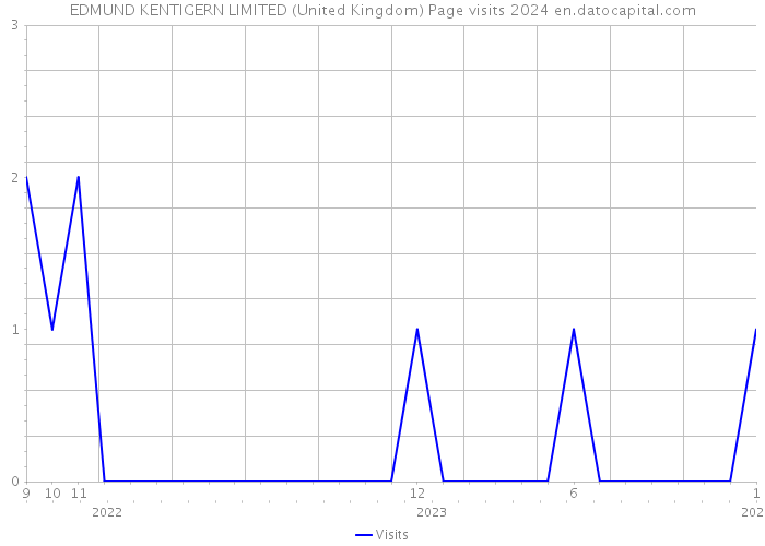 EDMUND KENTIGERN LIMITED (United Kingdom) Page visits 2024 