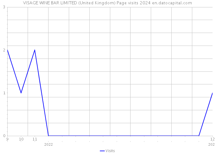 VISAGE WINE BAR LIMITED (United Kingdom) Page visits 2024 