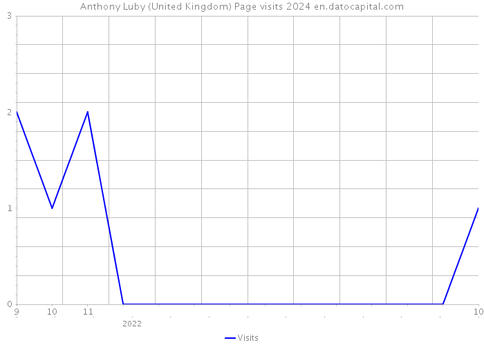 Anthony Luby (United Kingdom) Page visits 2024 